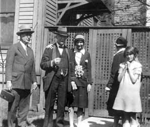 Abe  with his Father & Family